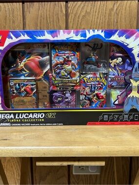 Pokemon TCG Mega Lucario ex Figure Collection Box Sealed NEW